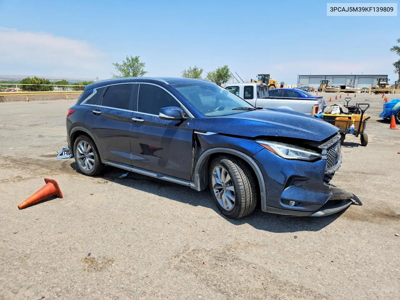 2019 Infiniti Qx50 Luxe VIN: 3PCAJ5M39KF139809 Lot: 59719306