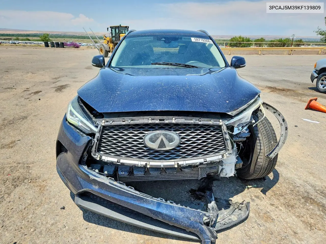 2019 Infiniti Qx50 Luxe VIN: 3PCAJ5M39KF139809 Lot: 59719306