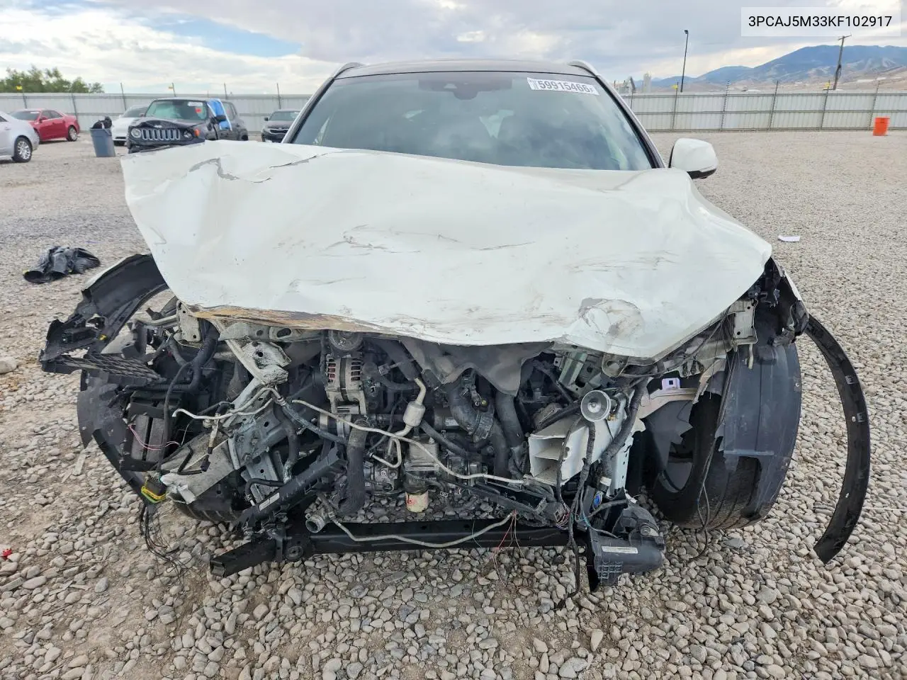 2019 Infiniti Qx50 Essential VIN: 3PCAJ5M33KF102917 Lot: 59915466