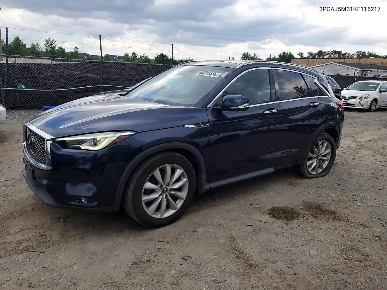 2019 Infiniti Qx50 Luxe VIN: 3PCAJ5M31KF116217 Lot: 60003366