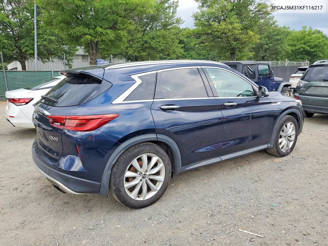2019 Infiniti Qx50 Luxe VIN: 3PCAJ5M31KF116217 Lot: 60003366