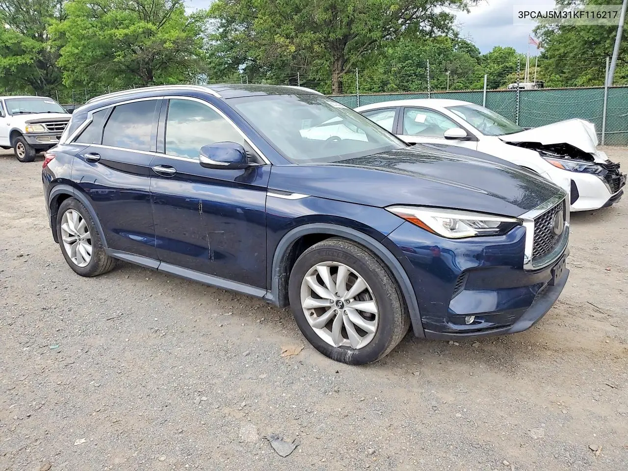 2019 Infiniti Qx50 Luxe VIN: 3PCAJ5M31KF116217 Lot: 60003366