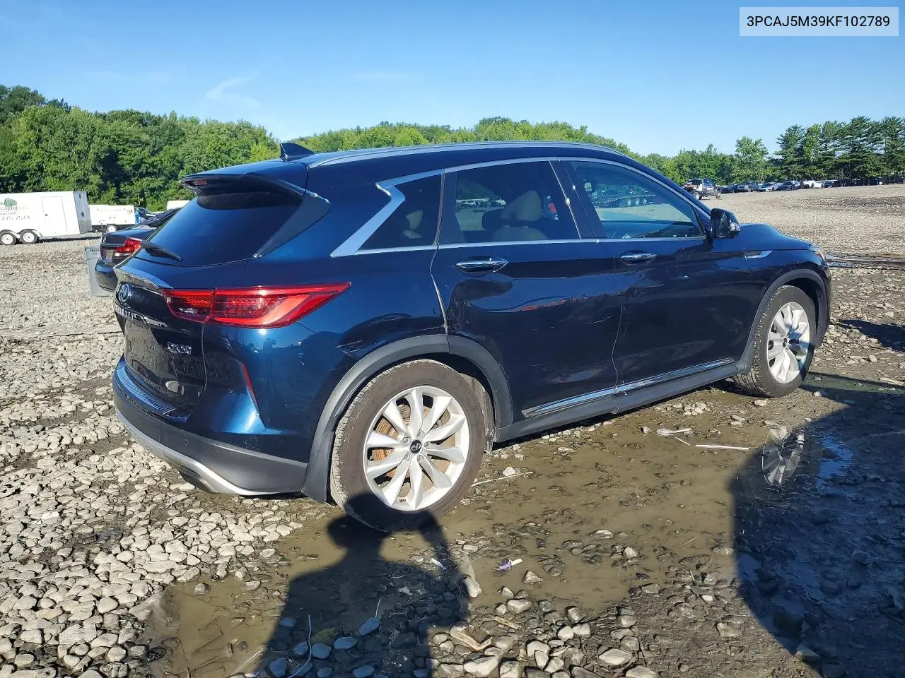 2019 Infiniti Qx50 Essential VIN: 3PCAJ5M39KF102789 Lot: 60219406