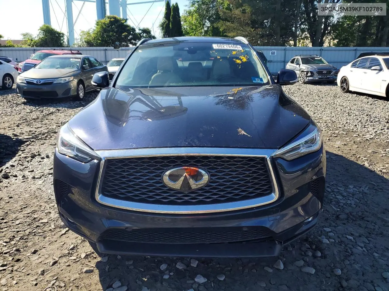2019 Infiniti Qx50 Essential VIN: 3PCAJ5M39KF102789 Lot: 60219406