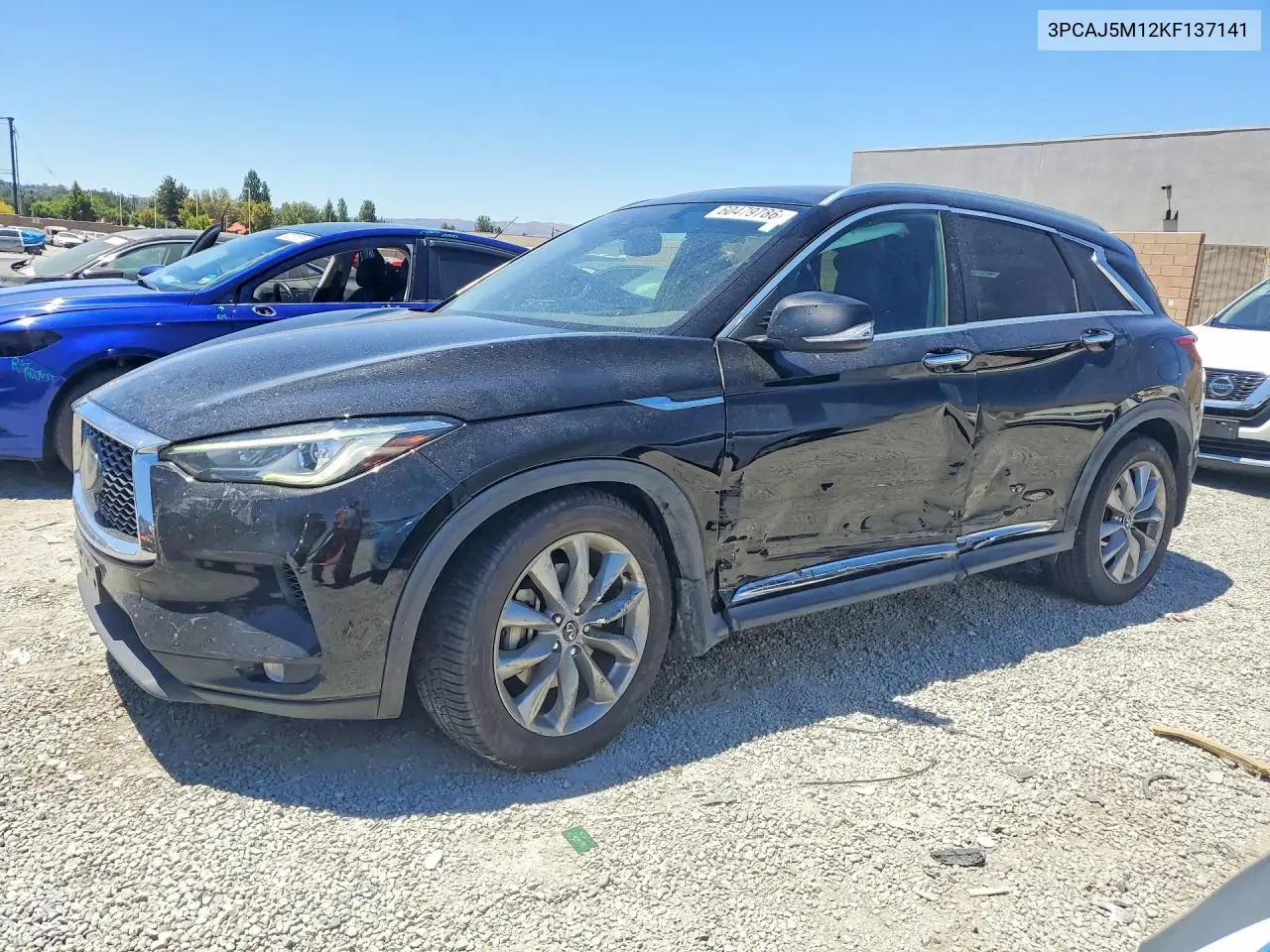 2019 Infiniti Qx50 Luxe VIN: 3PCAJ5M12KF137141 Lot: 60479786