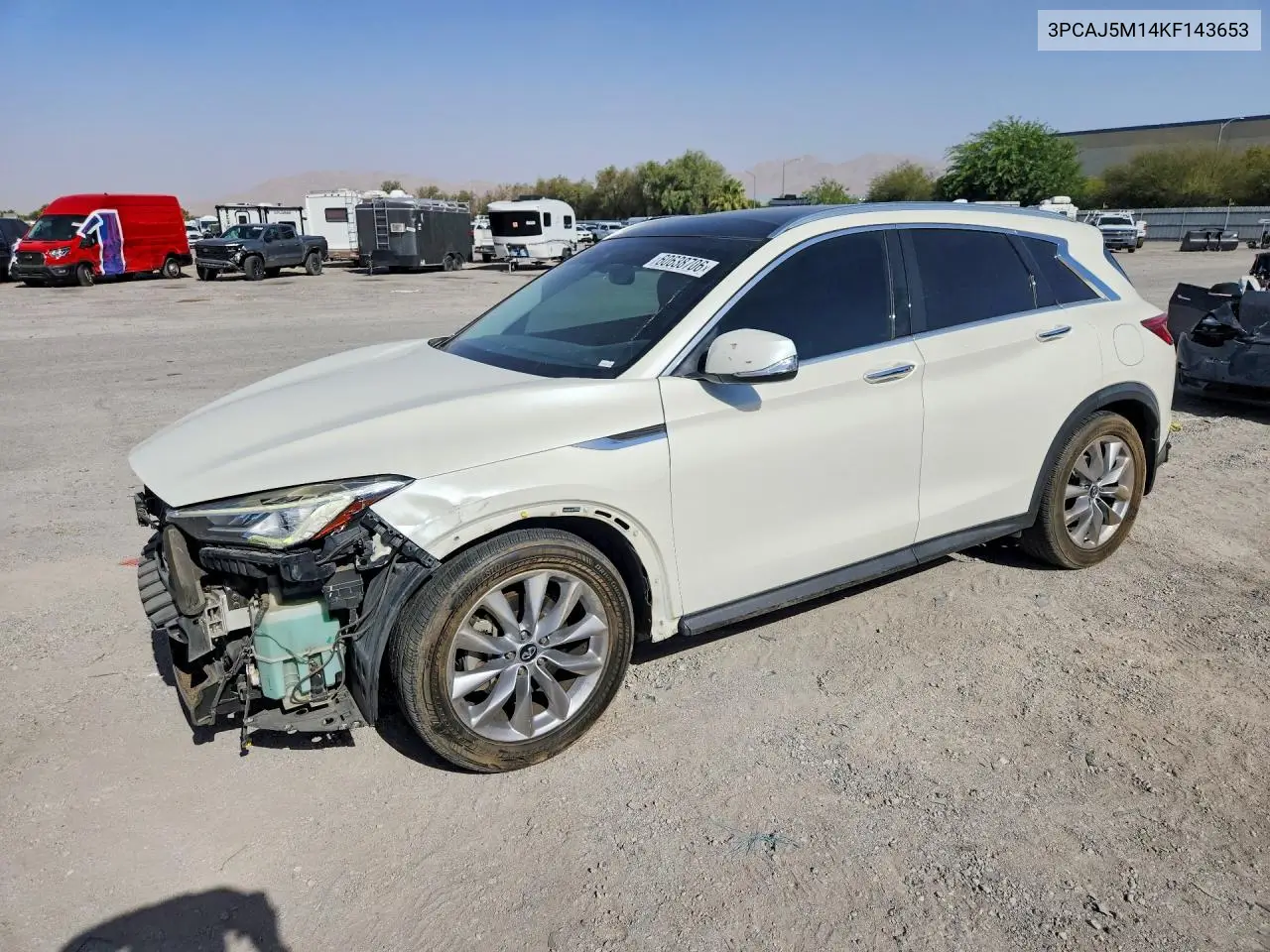 2019 Infiniti Qx50 Luxe VIN: 3PCAJ5M14KF143653 Lot: 60638706