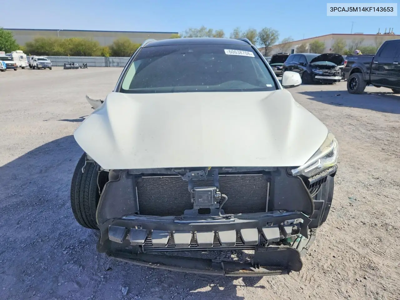 2019 Infiniti Qx50 Luxe VIN: 3PCAJ5M14KF143653 Lot: 60638706