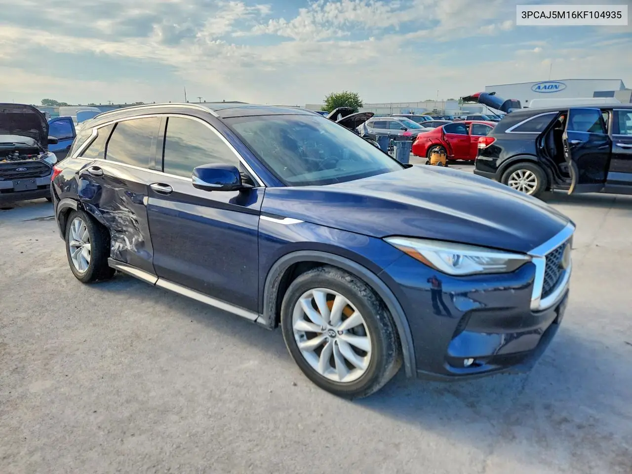 2019 Infiniti Qx50 Essential VIN: 3PCAJ5M16KF104935 Lot: 60950386