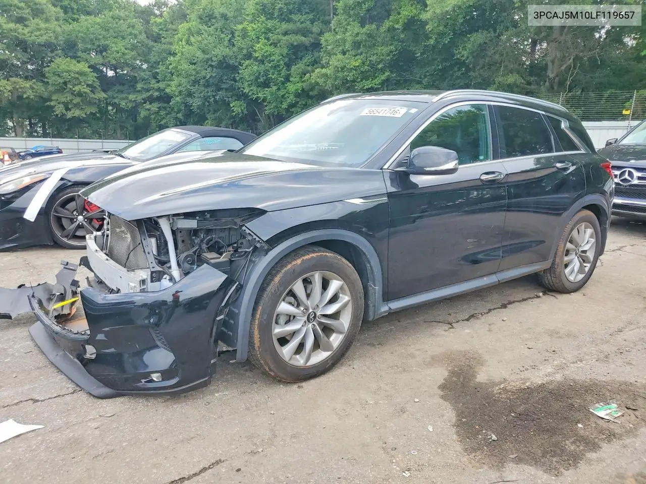 2020 Infiniti Qx50 Luxe VIN: 3PCAJ5M10LF119657 Lot: 56541746