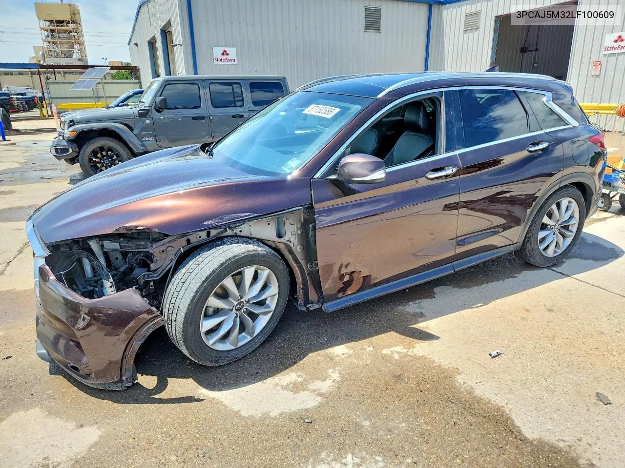 2020 Infiniti Qx50 Luxe VIN: 3PCAJ5M32LF100609 Lot: 57152586