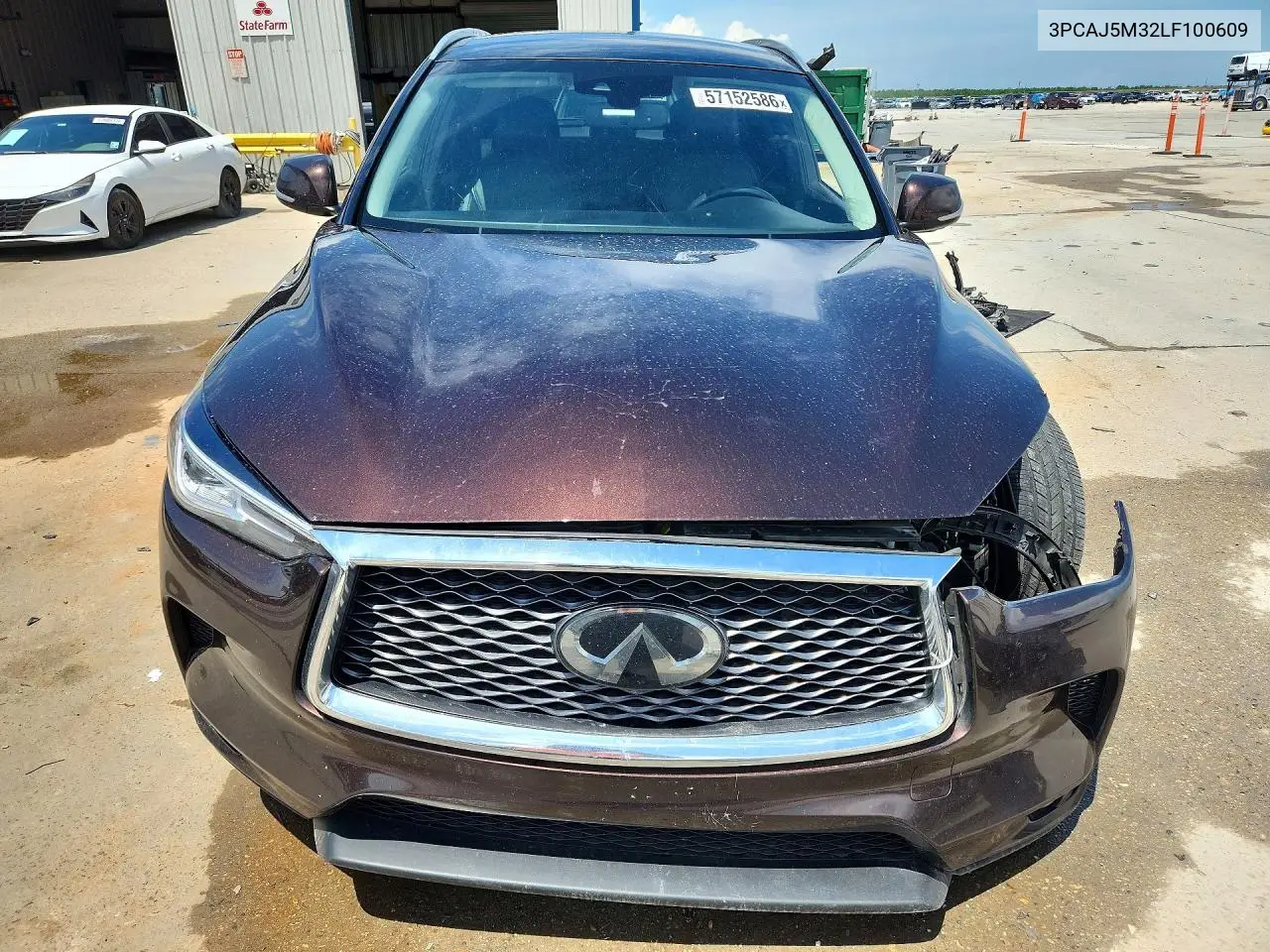 2020 Infiniti Qx50 Luxe VIN: 3PCAJ5M32LF100609 Lot: 57152586