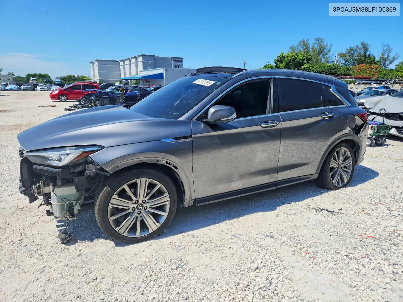 2020 Infiniti Qx50 Pure VIN: 3PCAJ5M38LF100369 Lot: 57188196