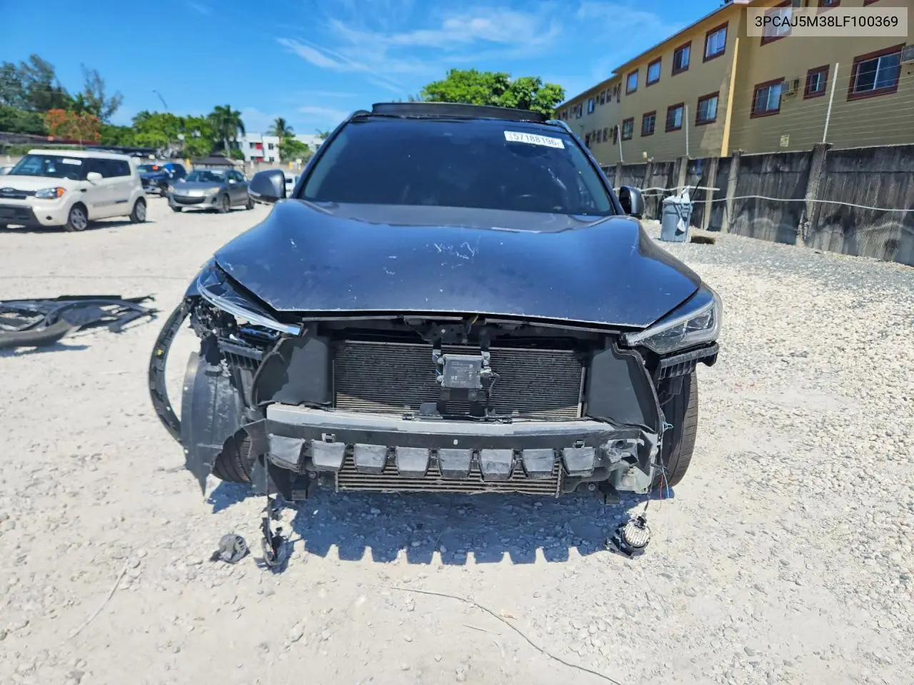 2020 Infiniti Qx50 Pure VIN: 3PCAJ5M38LF100369 Lot: 57188196