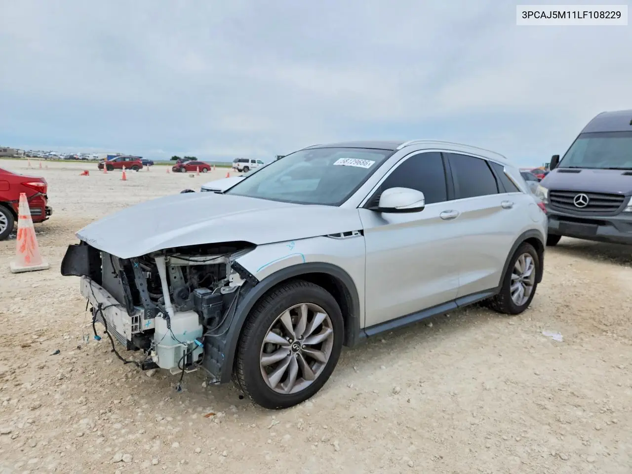 2020 Infiniti Qx50 Luxe VIN: 3PCAJ5M11LF108229 Lot: 58129686