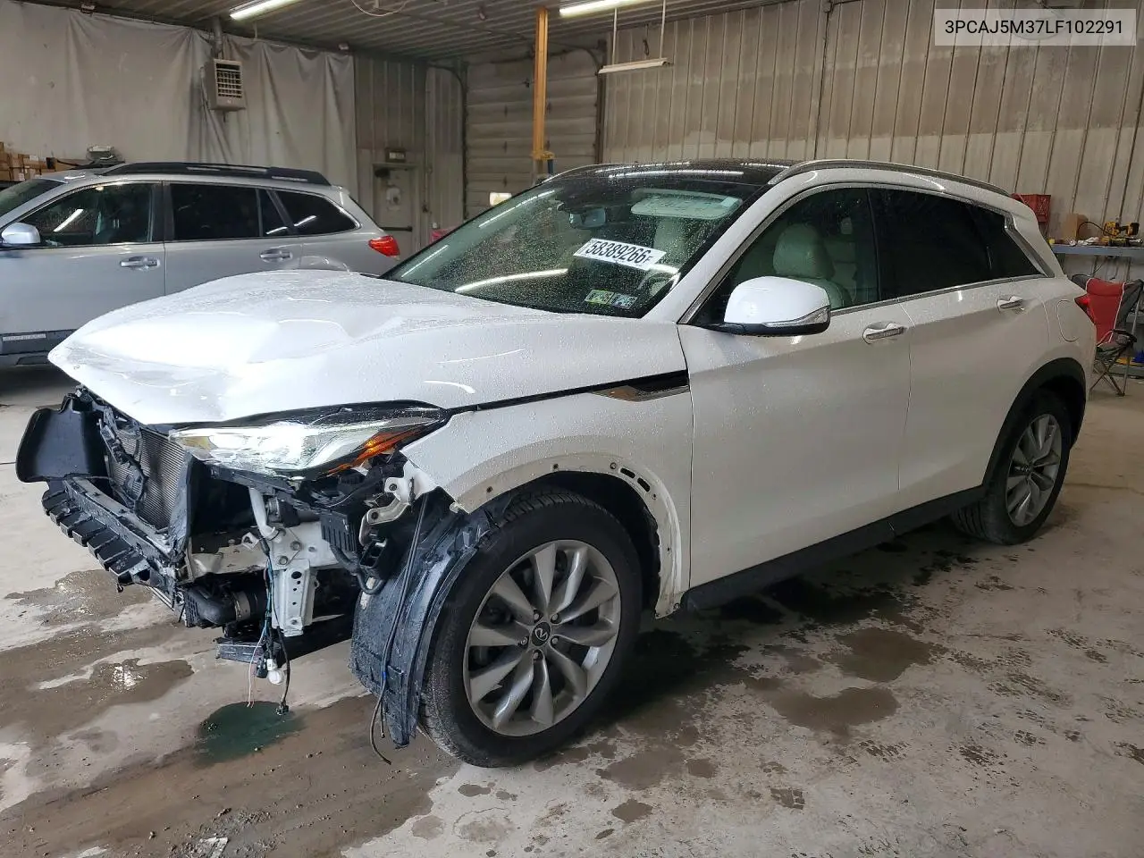 2020 Infiniti Qx50 Luxe VIN: 3PCAJ5M37LF102291 Lot: 58389266