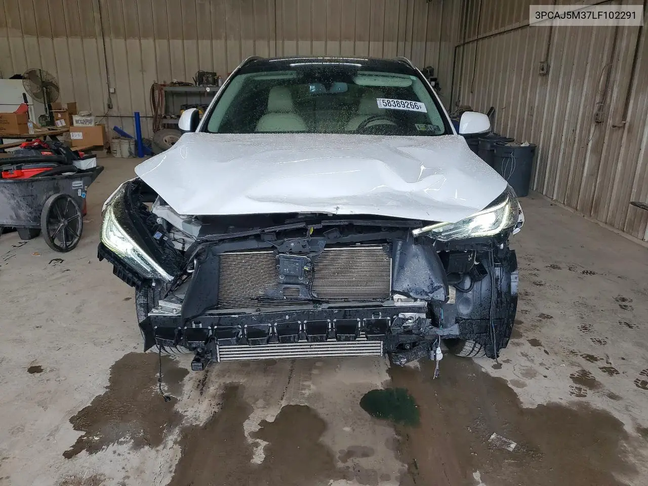 2020 Infiniti Qx50 Luxe VIN: 3PCAJ5M37LF102291 Lot: 58389266