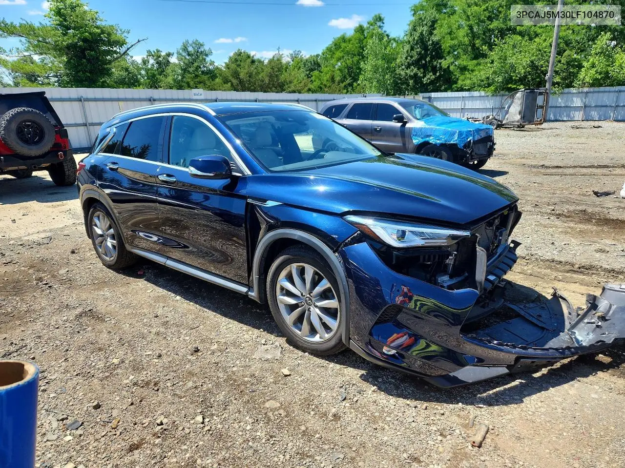 2020 Infiniti Qx50 Luxe VIN: 3PCAJ5M30LF104870 Lot: 58616586