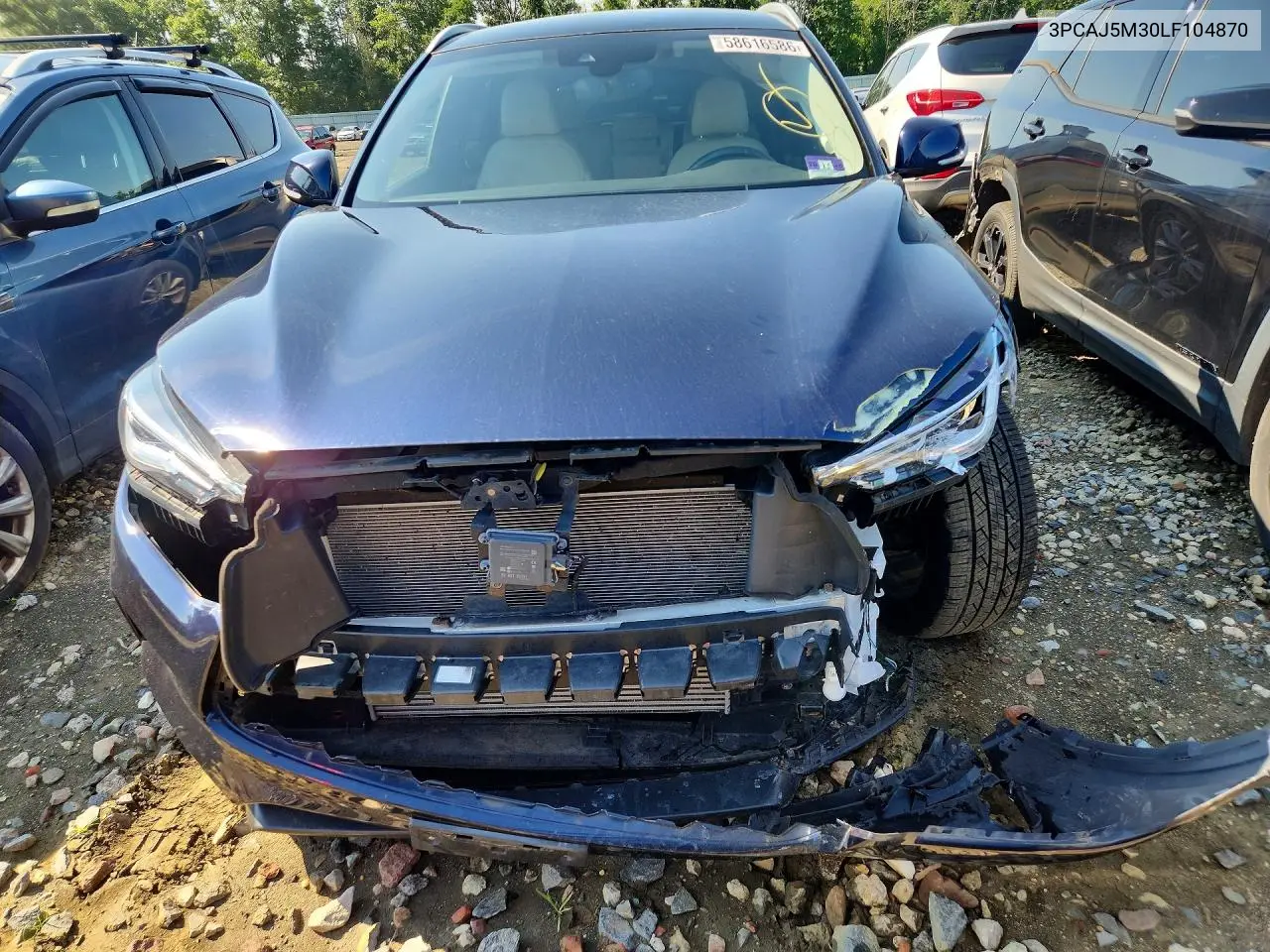 2020 Infiniti Qx50 Luxe VIN: 3PCAJ5M30LF104870 Lot: 58616586