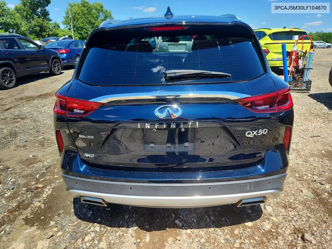 2020 Infiniti Qx50 Luxe VIN: 3PCAJ5M30LF104870 Lot: 58616586