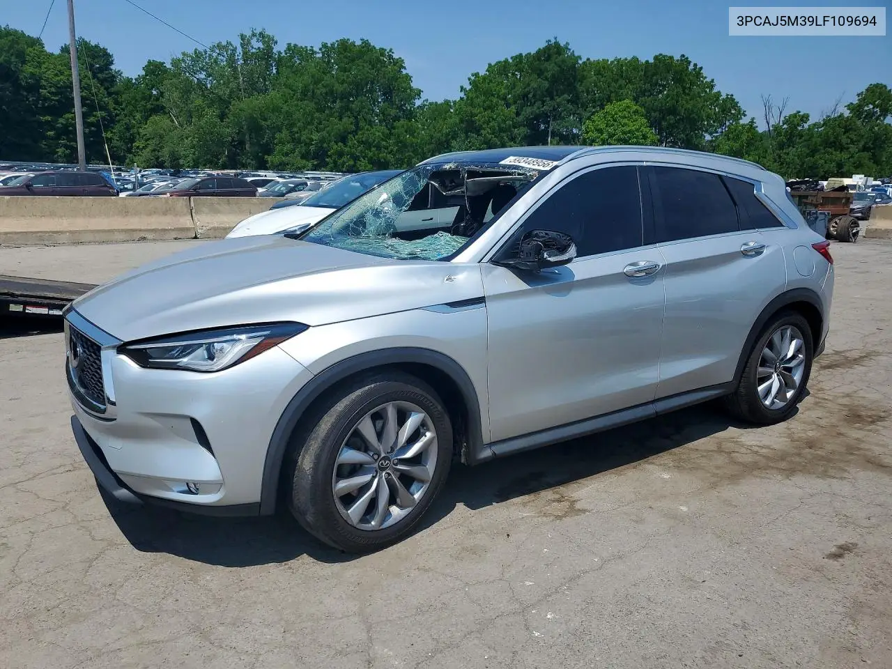 2020 Infiniti Qx50 Luxe VIN: 3PCAJ5M39LF109694 Lot: 59348956