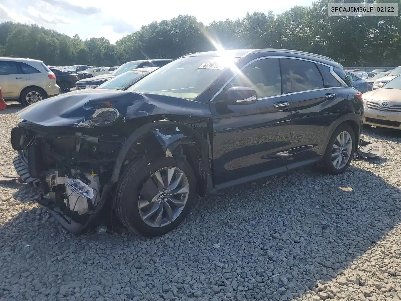2020 Infiniti Qx50 Luxe VIN: 3PCAJ5M36LF102122 Lot: 59889326