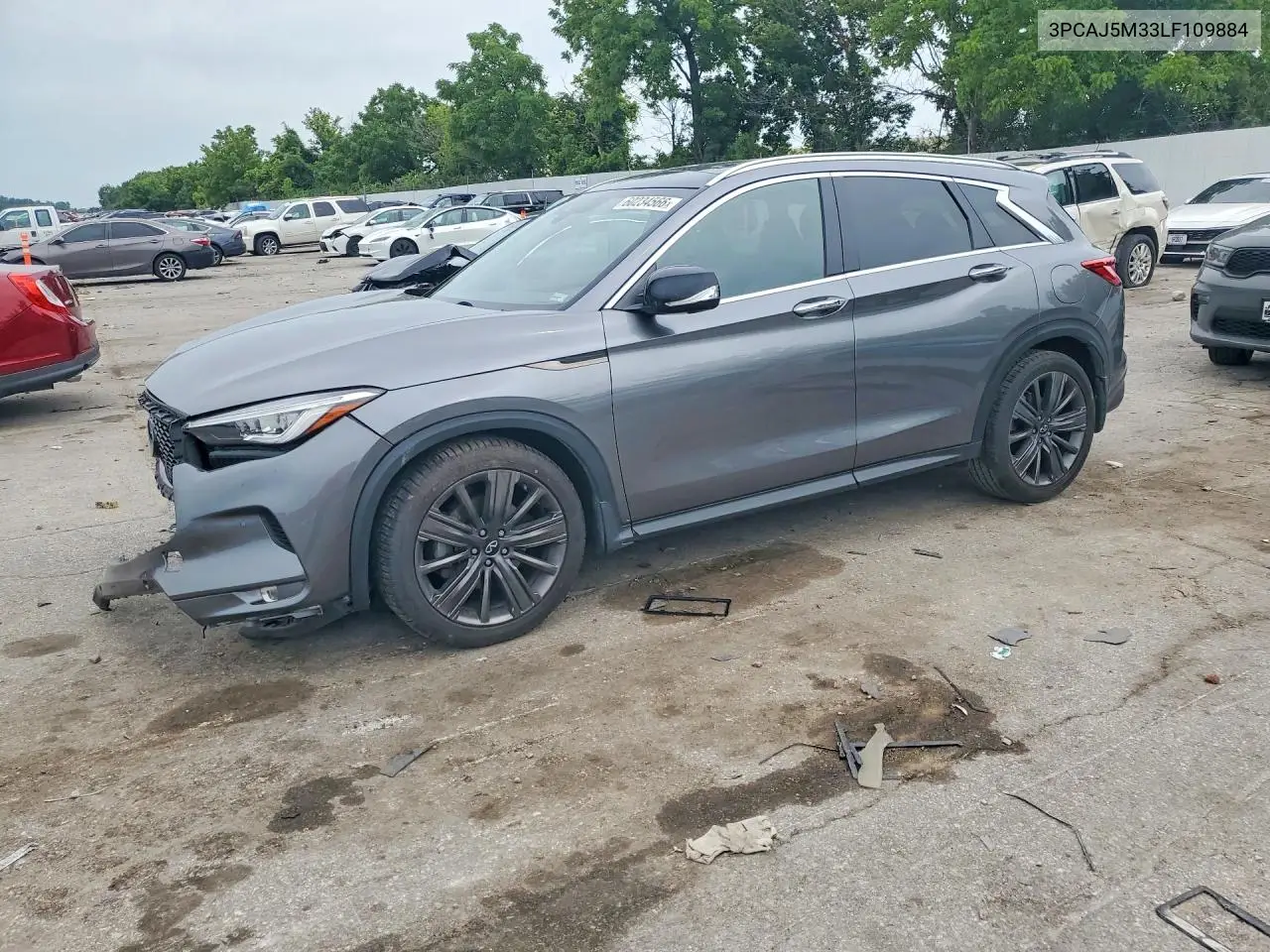 2020 Infiniti Qx50 Essential VIN: 3PCAJ5M33LF109884 Lot: 60234566