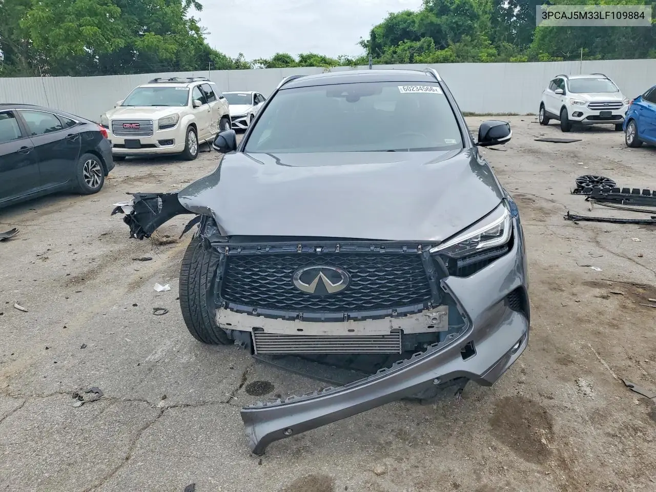 2020 Infiniti Qx50 Essential VIN: 3PCAJ5M33LF109884 Lot: 60234566