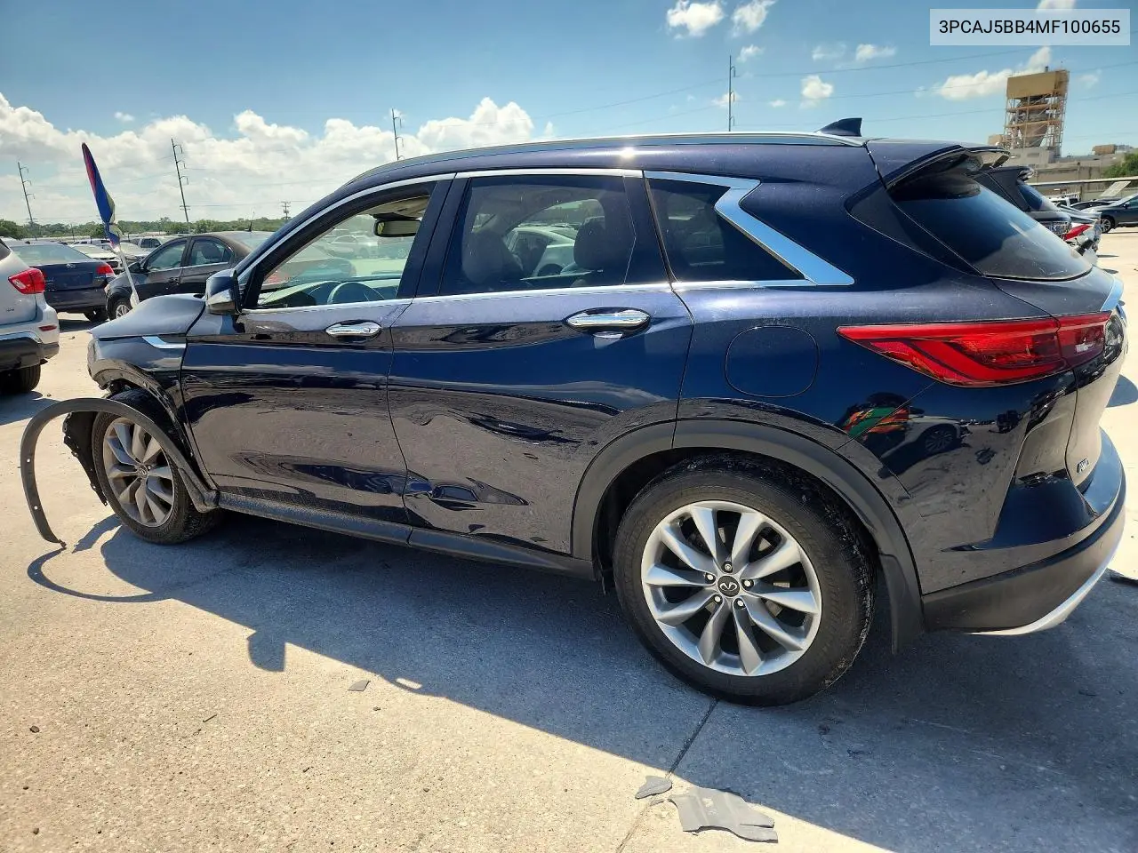 2021 Infiniti Qx50 Luxe VIN: 3PCAJ5BB4MF100655 Lot: 55588206