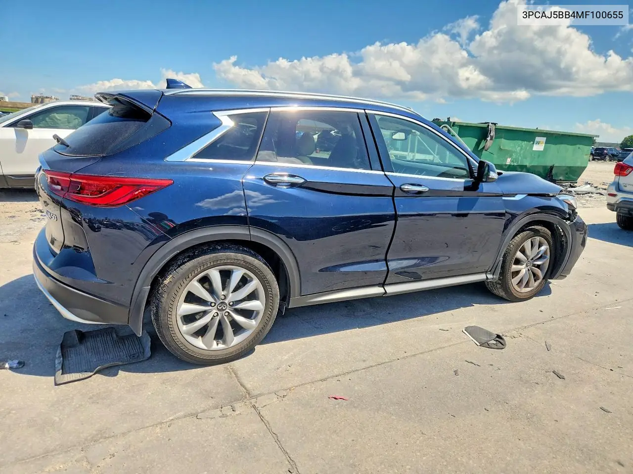 2021 Infiniti Qx50 Luxe VIN: 3PCAJ5BB4MF100655 Lot: 55588206