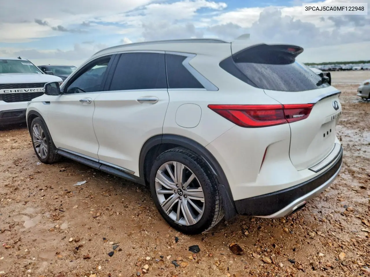 2021 Infiniti Qx50 Essential VIN: 3PCAJ5CA0MF122948 Lot: 55952006