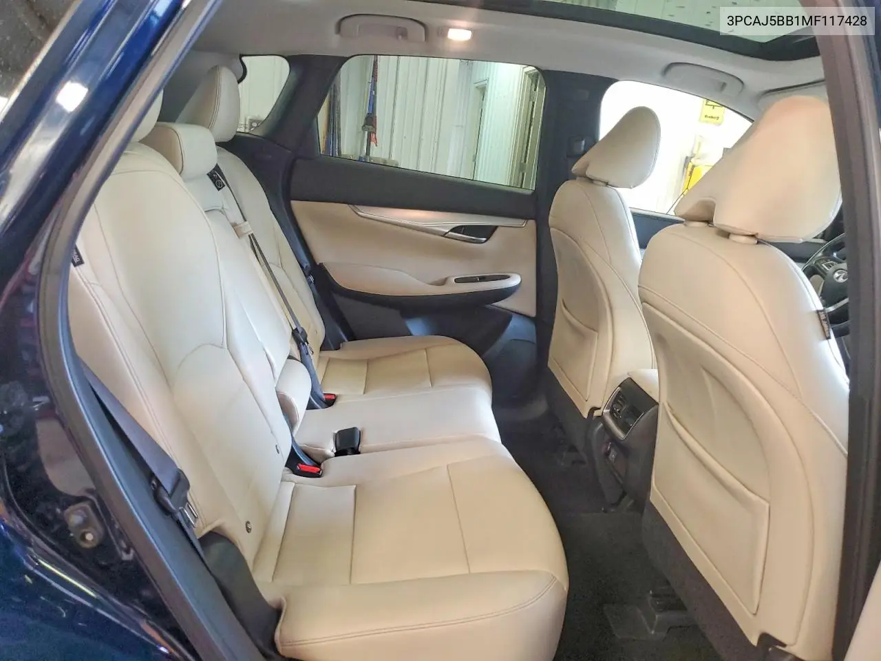 2021 Infiniti Qx50 Luxe VIN: 3PCAJ5BB1MF117428 Lot: 55988176