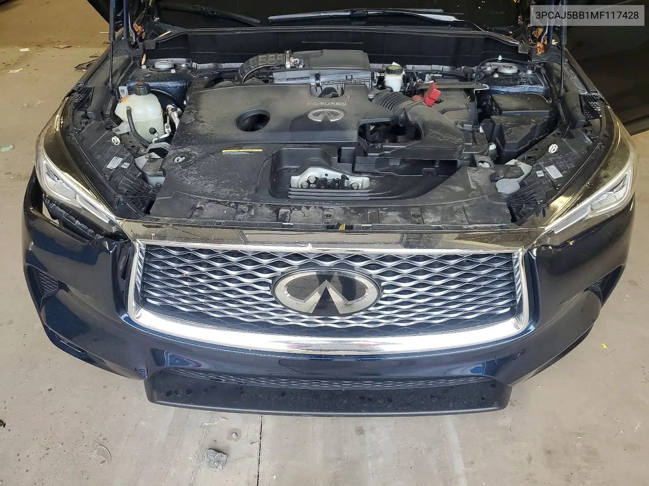 2021 Infiniti Qx50 Luxe VIN: 3PCAJ5BB1MF117428 Lot: 55988176