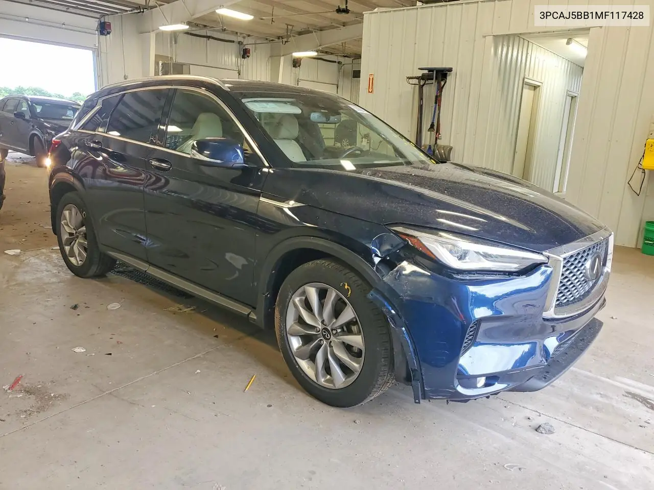 2021 Infiniti Qx50 Luxe VIN: 3PCAJ5BB1MF117428 Lot: 55988176
