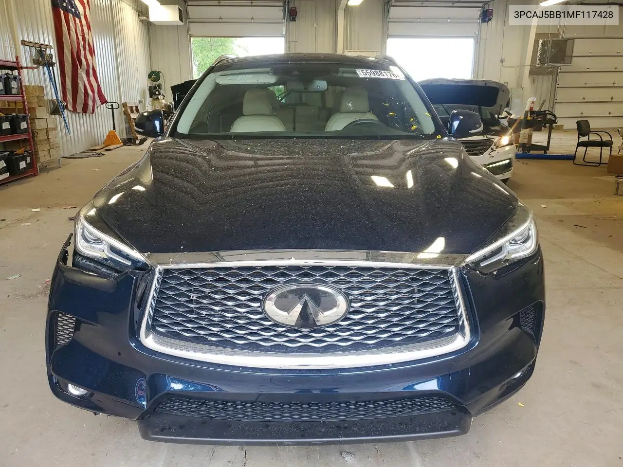 2021 Infiniti Qx50 Luxe VIN: 3PCAJ5BB1MF117428 Lot: 55988176