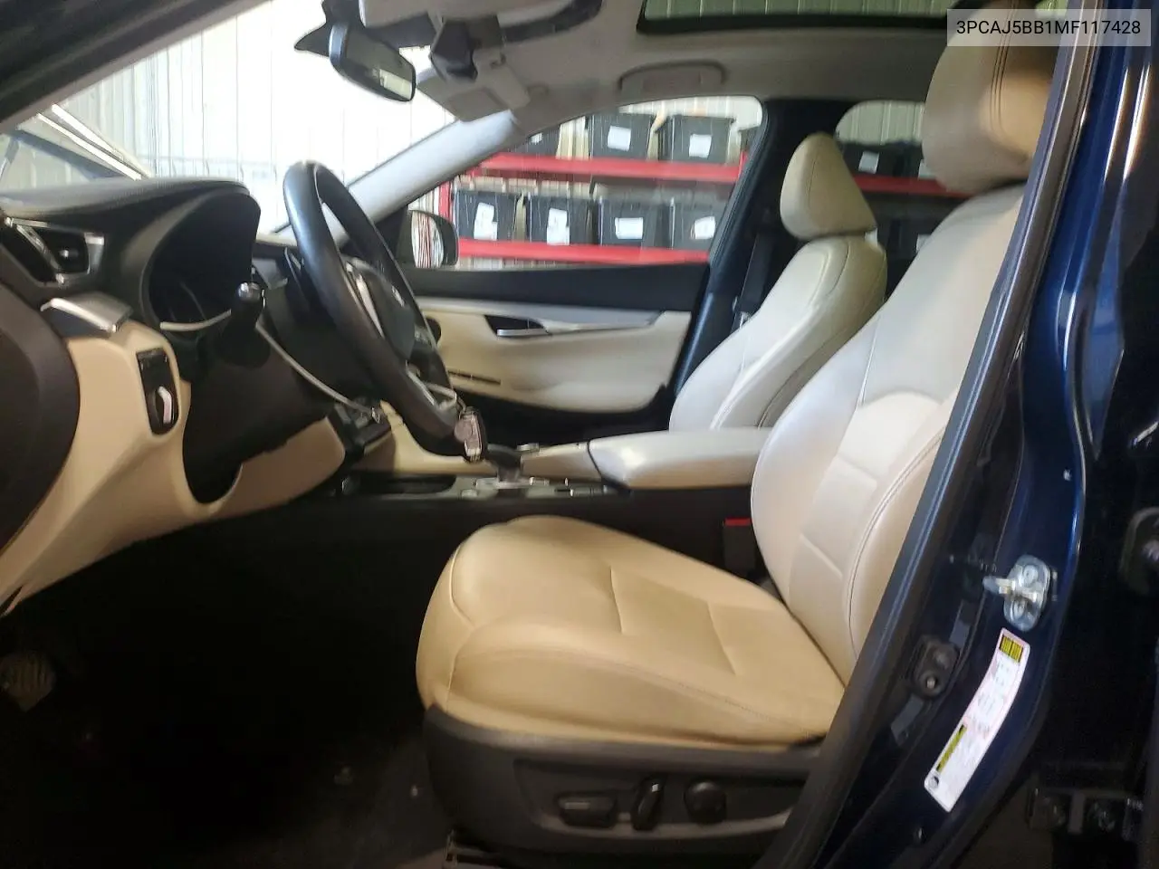 2021 Infiniti Qx50 Luxe VIN: 3PCAJ5BB1MF117428 Lot: 55988176