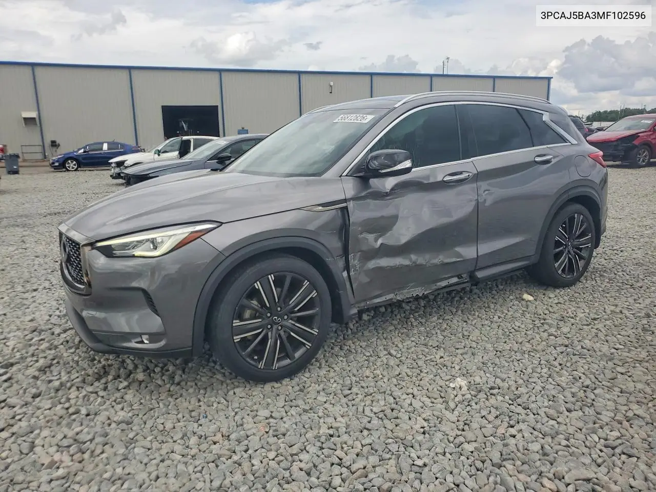 2021 Infiniti Qx50 Luxe VIN: 3PCAJ5BA3MF102596 Lot: 56812826