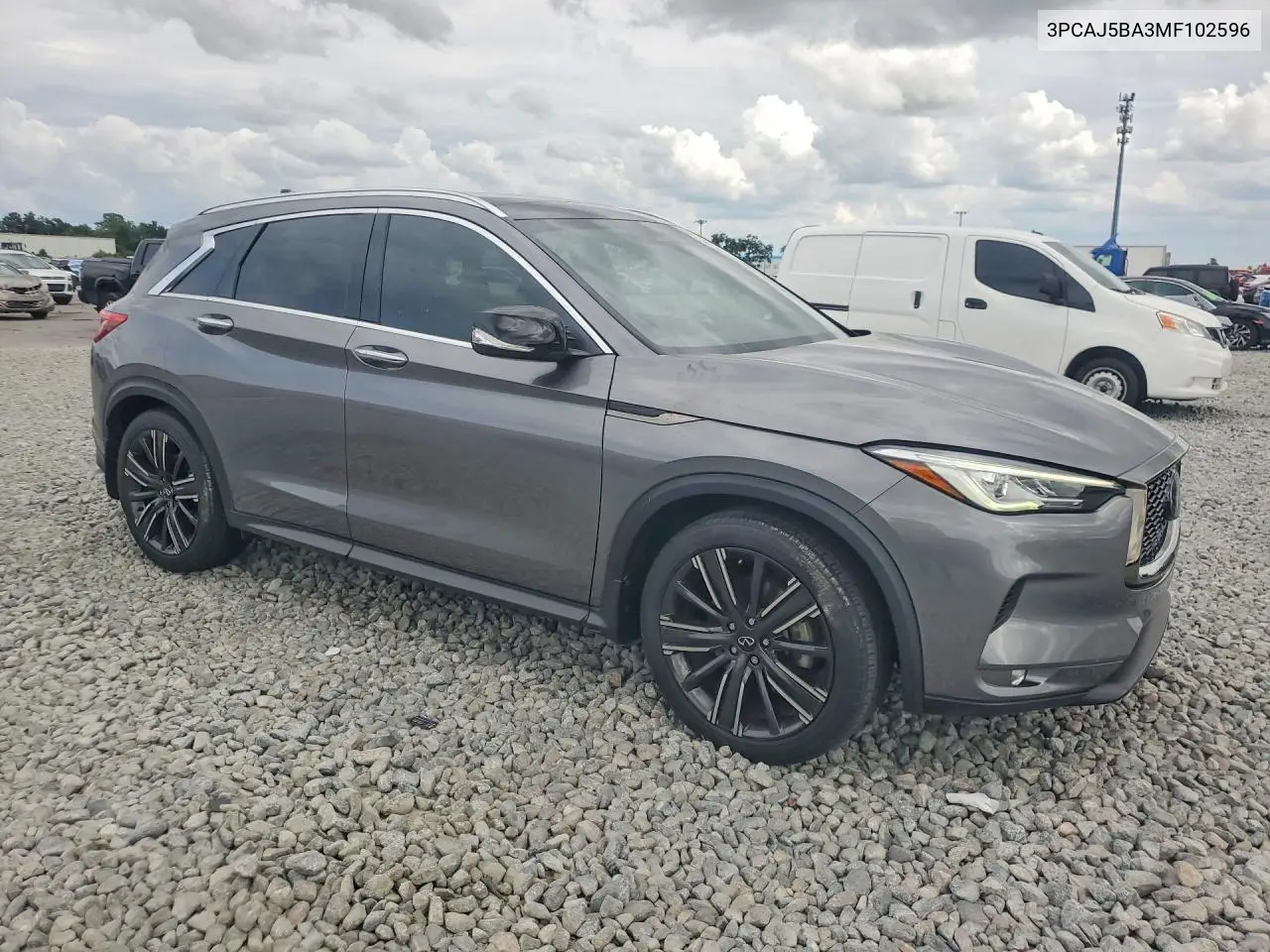 2021 Infiniti Qx50 Luxe VIN: 3PCAJ5BA3MF102596 Lot: 56812826