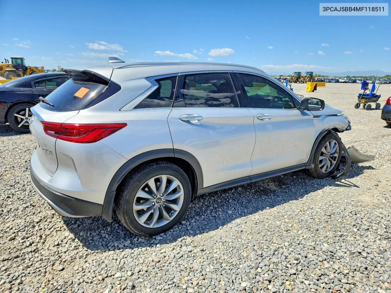 2021 Infiniti Qx50 Luxe VIN: 3PCAJ5BB4MF118511 Lot: 57014616