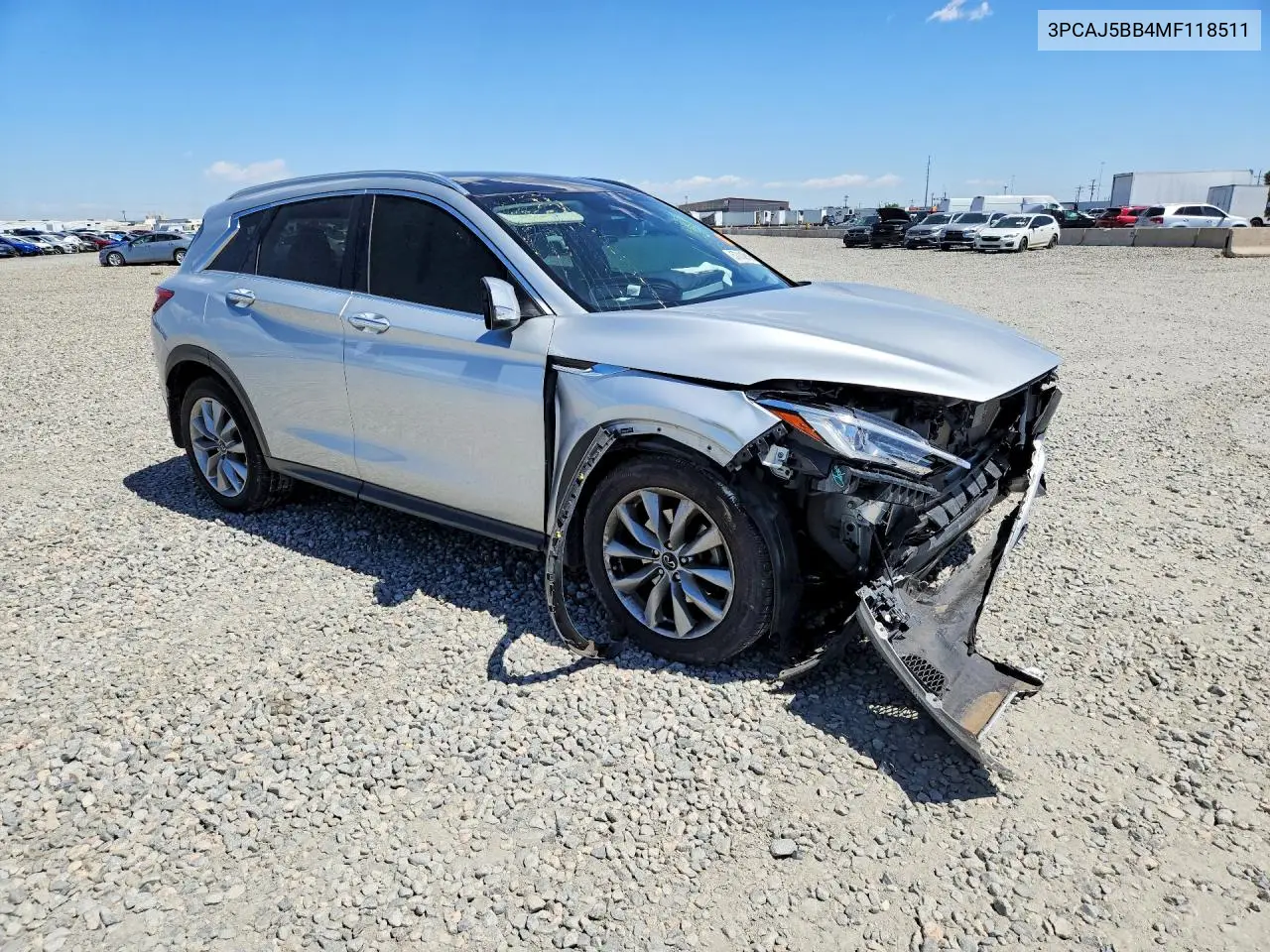 2021 Infiniti Qx50 Luxe VIN: 3PCAJ5BB4MF118511 Lot: 57014616