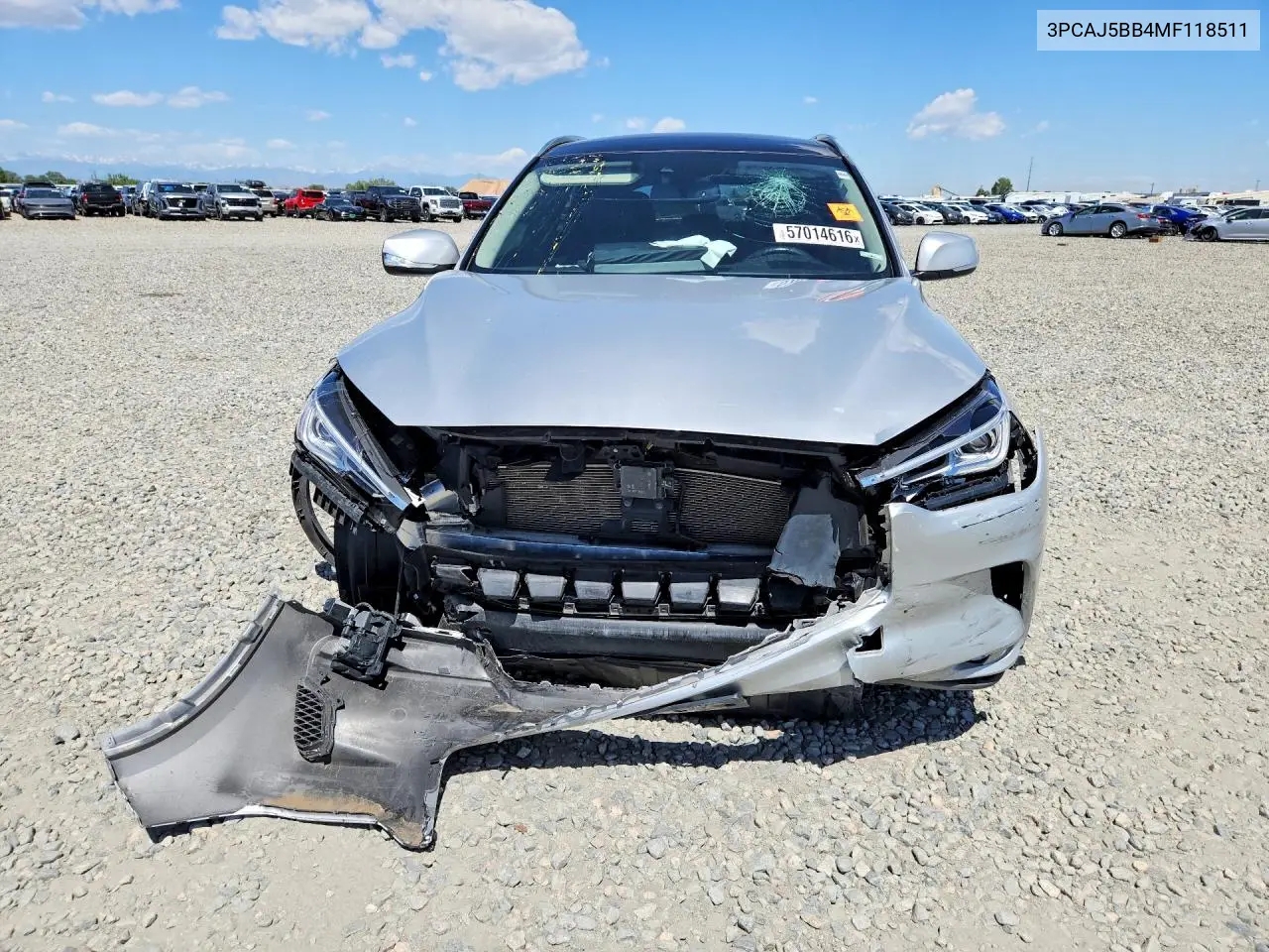 2021 Infiniti Qx50 Luxe VIN: 3PCAJ5BB4MF118511 Lot: 57014616