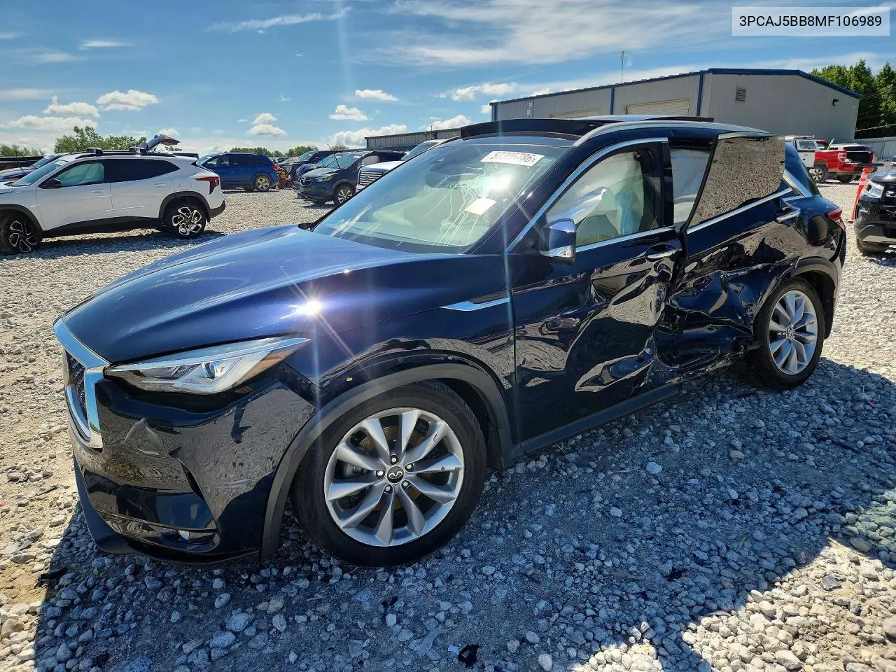 2021 Infiniti Qx50 Luxe VIN: 3PCAJ5BB8MF106989 Lot: 57305786