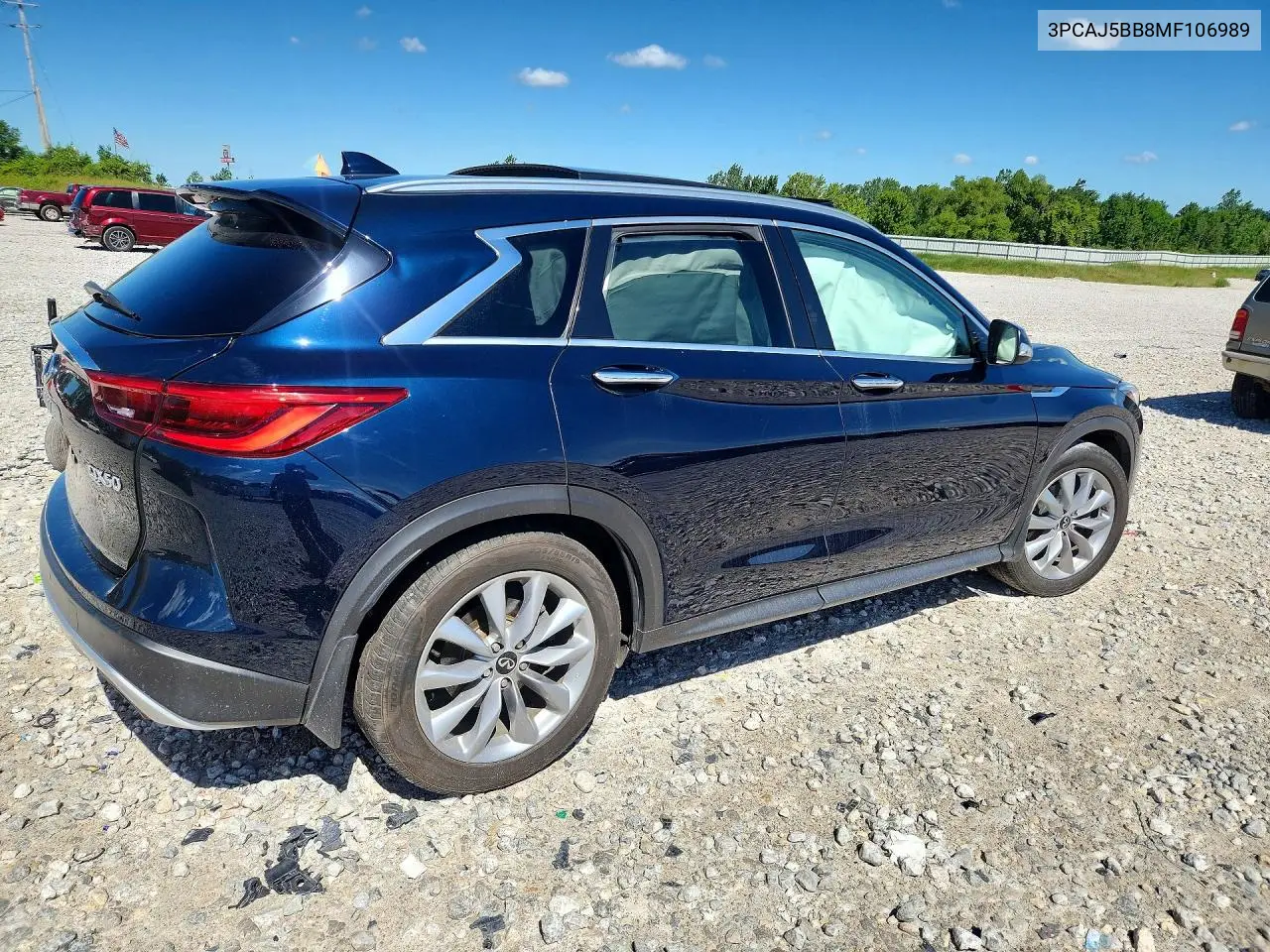 2021 Infiniti Qx50 Luxe VIN: 3PCAJ5BB8MF106989 Lot: 57305786