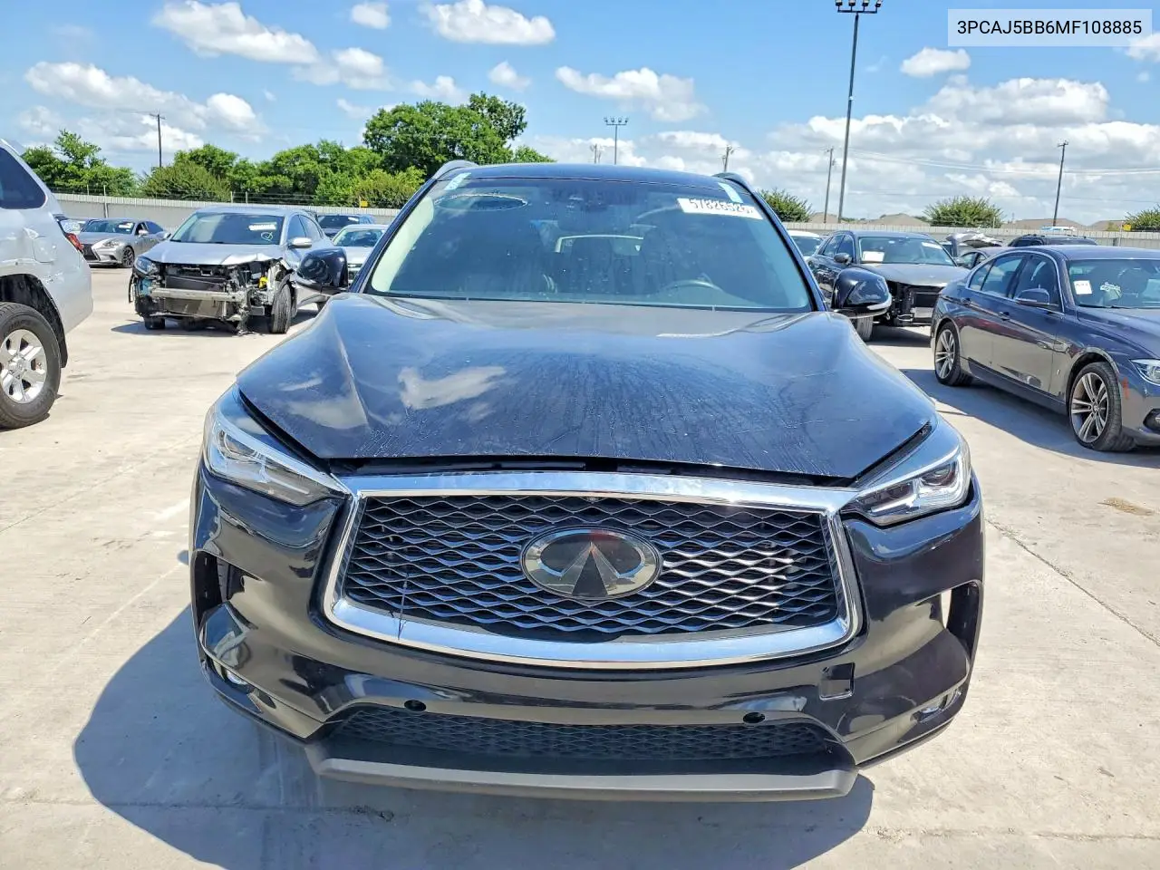 3PCAJ5BB6MF108885 2021 Infiniti Qx50 Luxe