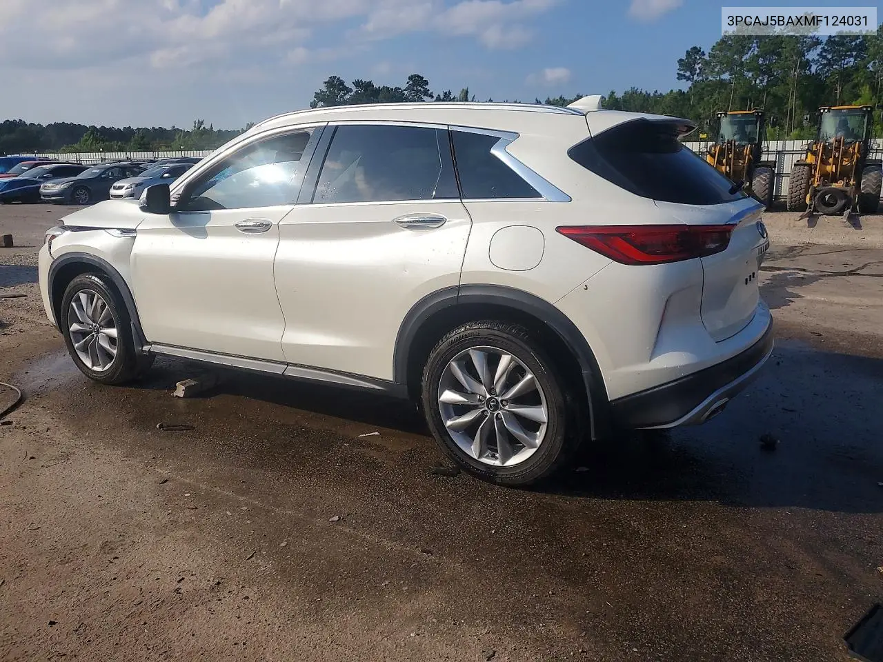 2021 Infiniti Qx50 Luxe VIN: 3PCAJ5BAXMF124031 Lot: 58457576
