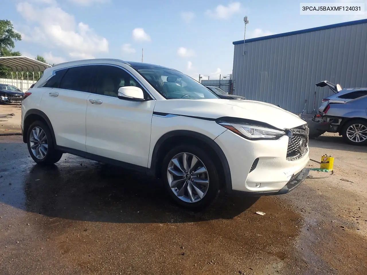 2021 Infiniti Qx50 Luxe VIN: 3PCAJ5BAXMF124031 Lot: 58457576