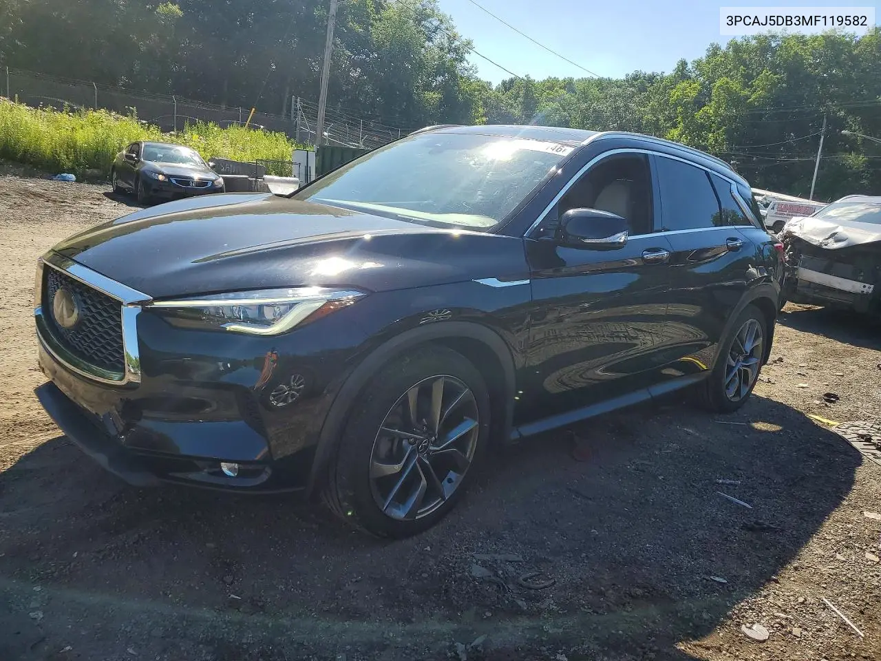 2021 Infiniti Qx50 Autograph VIN: 3PCAJ5DB3MF119582 Lot: 58605146