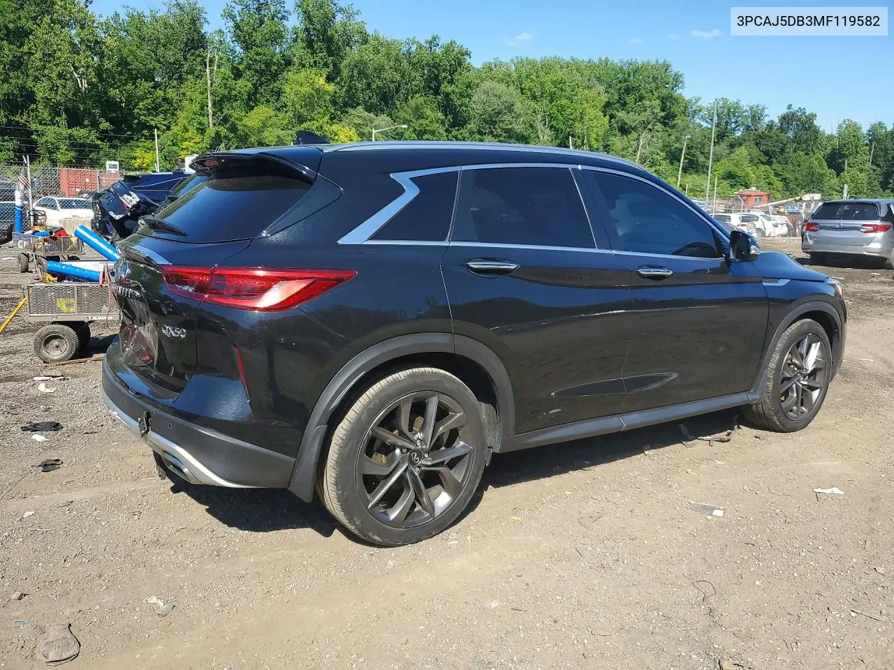 2021 Infiniti Qx50 Autograph VIN: 3PCAJ5DB3MF119582 Lot: 58605146