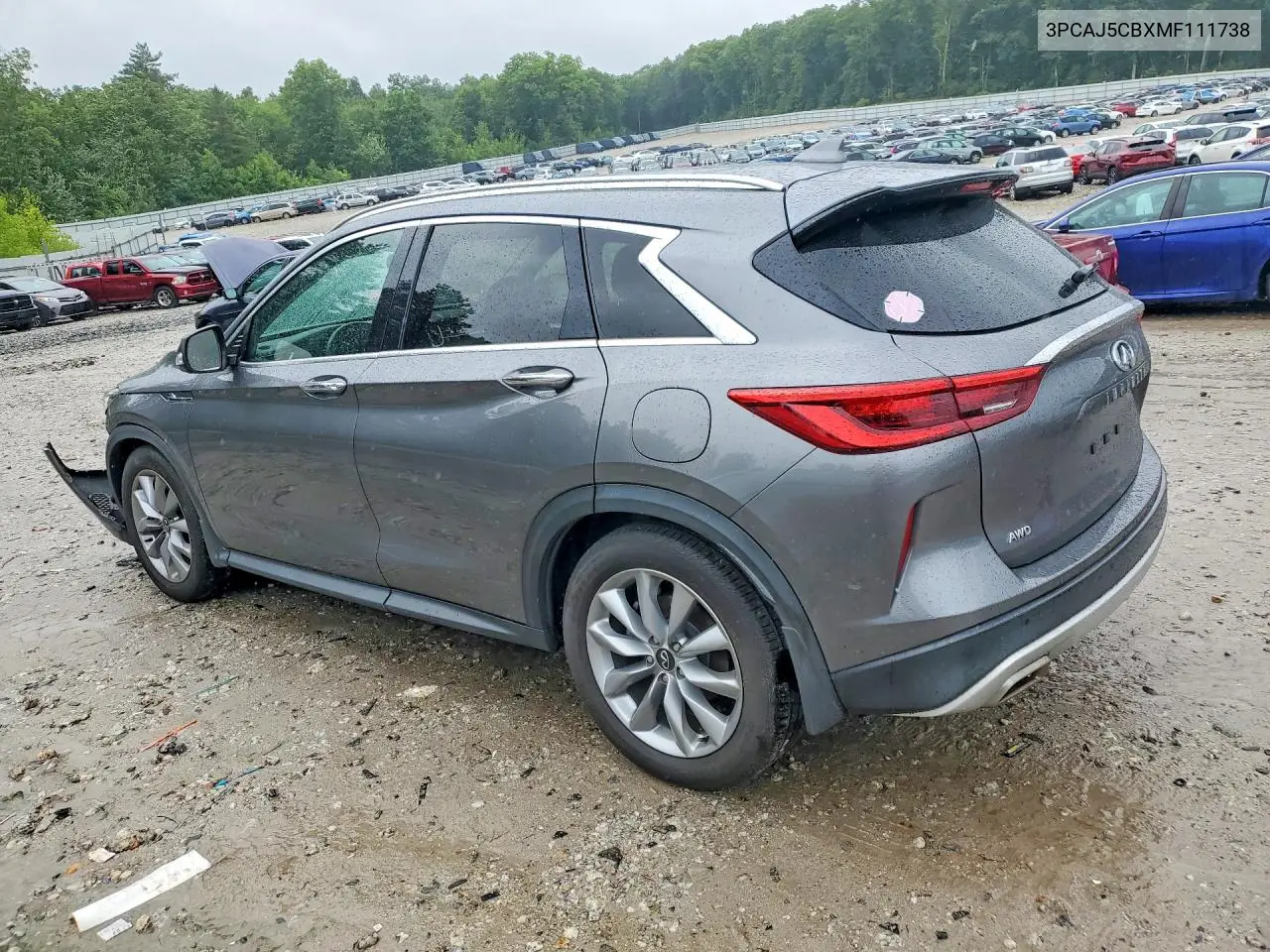 2021 Infiniti Qx50 Essential VIN: 3PCAJ5CBXMF111738 Lot: 60005046