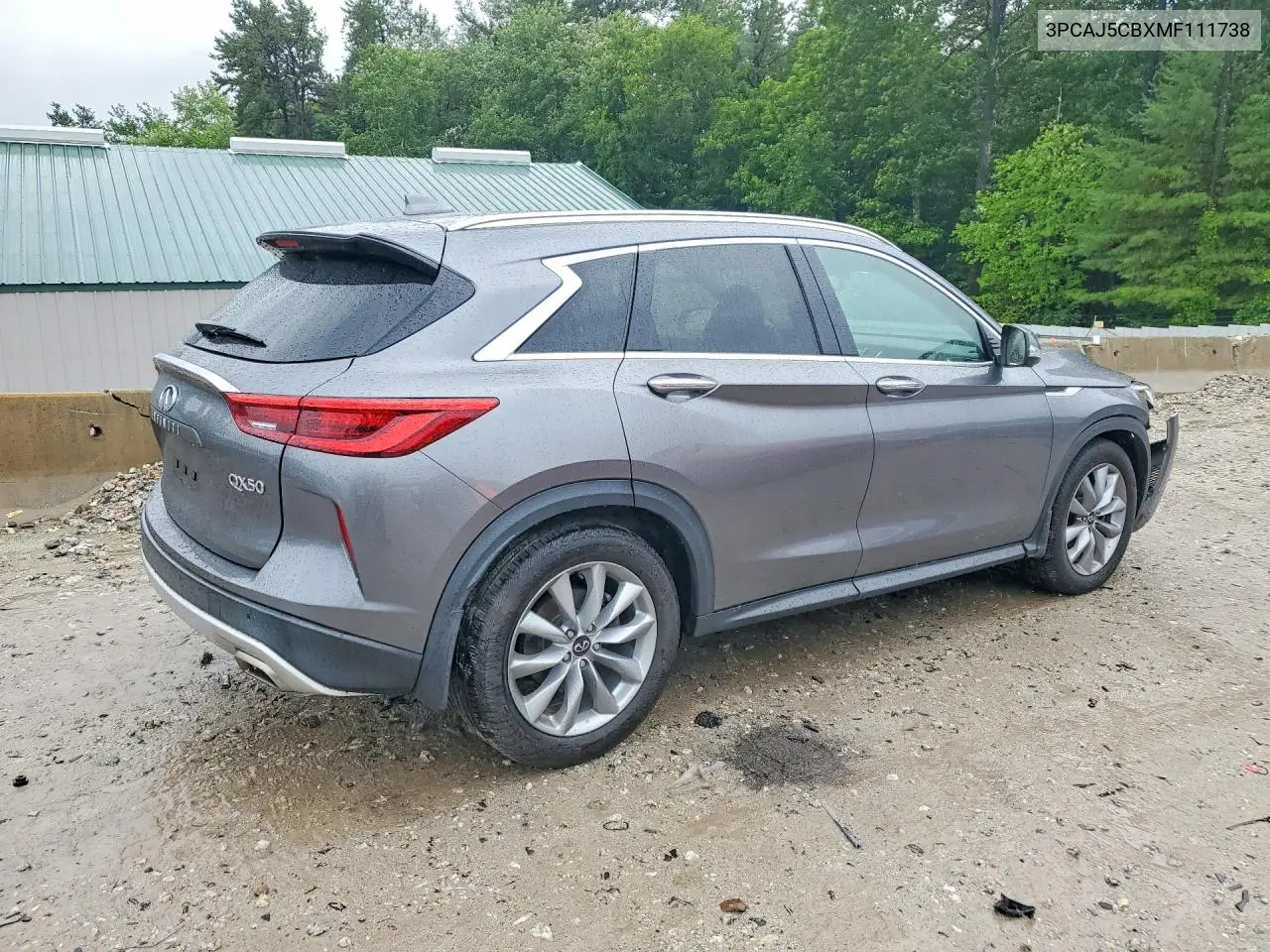 2021 Infiniti Qx50 Essential VIN: 3PCAJ5CBXMF111738 Lot: 60005046
