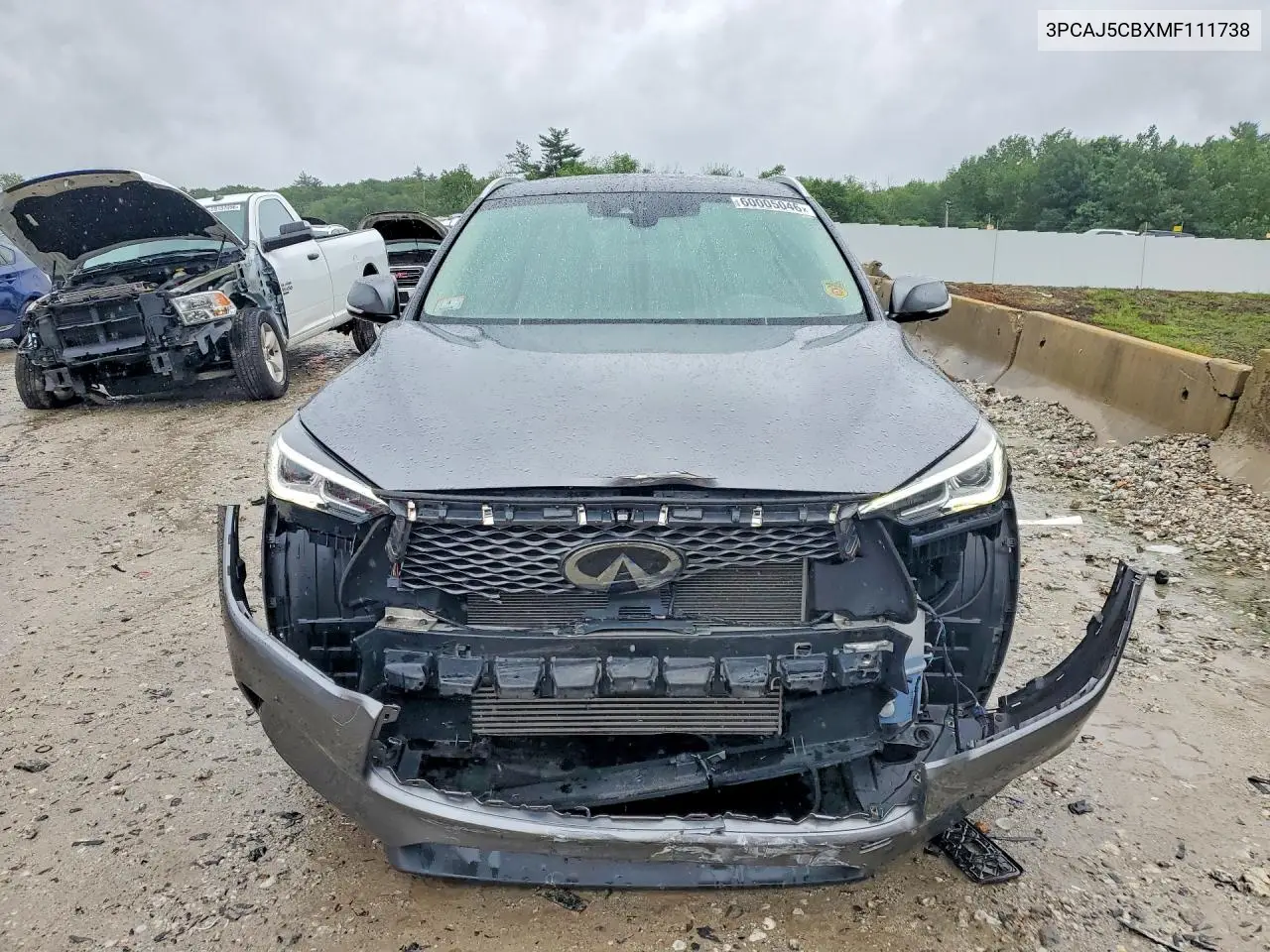 2021 Infiniti Qx50 Essential VIN: 3PCAJ5CBXMF111738 Lot: 60005046
